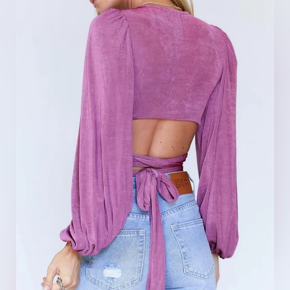 ADI LONG SLEEVE TOP PURPLE - Picture 3 of 8